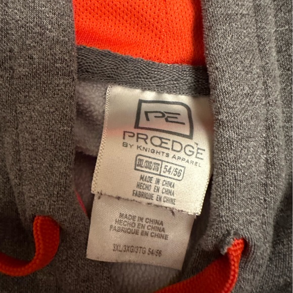 Clemson Tigers Hoodie Sweatshirt Gray ProEdge by Knights Apparel size XXXL - Picture 3 of 8